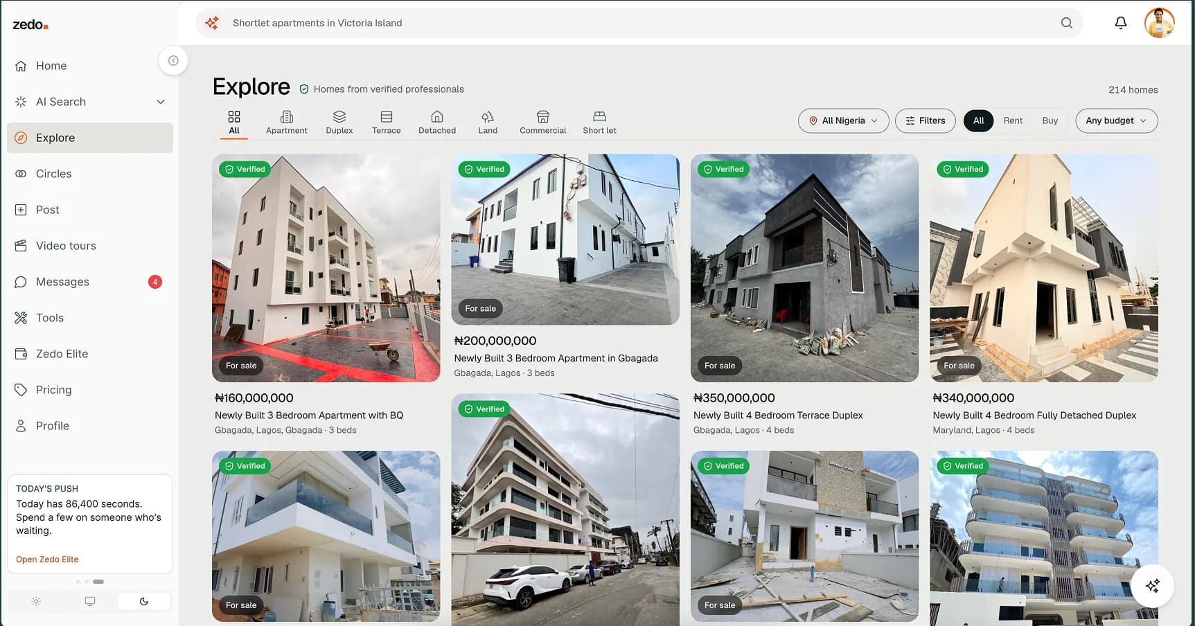 Zedo Explore in light theme